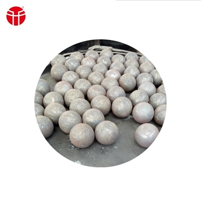 Bola de acero de pulido forjada de 20 mm - 150 mm Bola de acero al carbono de la mina de oro de acero al manganeso