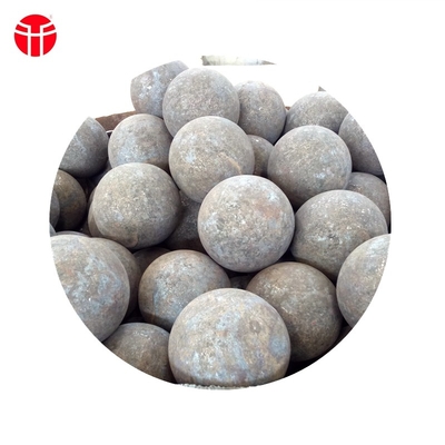 Bola de acero de pulido forjada de 20 mm - 150 mm Bola de acero al carbono de la mina de oro de acero al manganeso